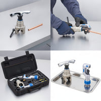 Even Grip Clamp-Style Tubing Tool Damage-Damage-Proof Handheld Tubing Tool with Adjustment Knob Universal Anti-Kink for HVAC Installers