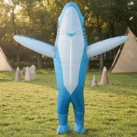 Dorsal Fin Full-Body Shark Suit Wearable Inflatable Shark Costume for Adults, Entertainment