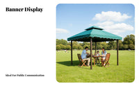 Fourleg Pavilion Rainproof Heavy-Duty Advertising Tent Waterproof Commercial Canopy for Businesses, Families, Parks, Outdoor Events, Garden