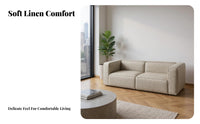 Armless Block Sectional Minimalist aesthetic Multi-Functional Configurable Sofa Small Space accommodating configurable Couch for Families, Homeowners, Lounge Area