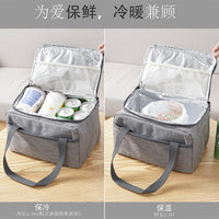 Portable Insulated Lunch Bag for Picnics and Food Delivery, Customizable Logo