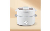 Multifunction Electric Cooker Non-Stick Electric Cooker with Ceramic Pot Small Hot Pot Easy-Clean Compact for Students