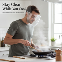 Anti-Fog Full Face Shield for Kitchen Cooking Oil Splash and Droplet Protection
