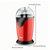 Electric Popcorn Machine Fast Popcorn Machine Appliance Single-Button Lightweight for Movie Lovers, Home Theater, Parties