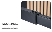 All-Metal Construction Speaker Wall Mount Sleek Design Heavy Duty Speaker Wall Bracket for Home Theater Enthusiasts, Audiophiles, DJs