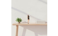 1/18 Miniature Girls Figure with Qipao Dress 1/18 Scale Female Figurine Collectible Miniature Statue with High Heels for Hobbyists