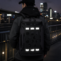 Travel Backpack, Waterproof Fishing Rucksack with 3D Pocket, Multifunctional Fishing Bag for Anglers, 14 inch Laptop