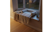Multi-Use Striped Feline Couch Mat Warm Couch Pet Bed Mat Thick Accessible Pet Bed Easy to Clean for Cats, Small Dogs