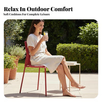 Flower-Shaped Design section-based Lotus Lounger Woven Texture paddinged Chaise Lounge Comfortable paddings Outdoor Furniture Weather-Resistant for Homeowners, Hotel Managers, Garden, Courtyard, waterside, Backyard