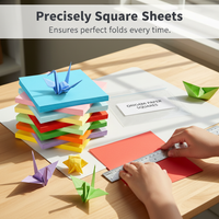 Origami Paper Squares for Kids and Crafts, Assorted Colors