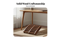 Solid Wood Foot Ergonomic Curved Design Wooden Foot Roller Reflexology Tool for Home, Under Desk