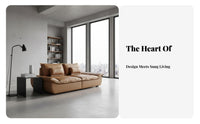 Deep-Seat Adjustable Sofa Sailboat Design Couch Vintage aesthetic Multi-Seater Settee for Homeowners, Apartment Dwellers, Living Room, Lounge Area, Office