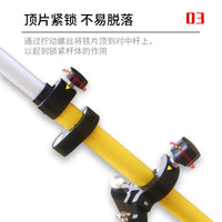 Total Station Prism Pole Tripod Bracket with Legs 2.15m Aluminum Alloy Thickened