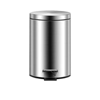 Stainless Steel Pedal Bin with Soft-Close Lid for Kitchen, Bathroom, and Toilet