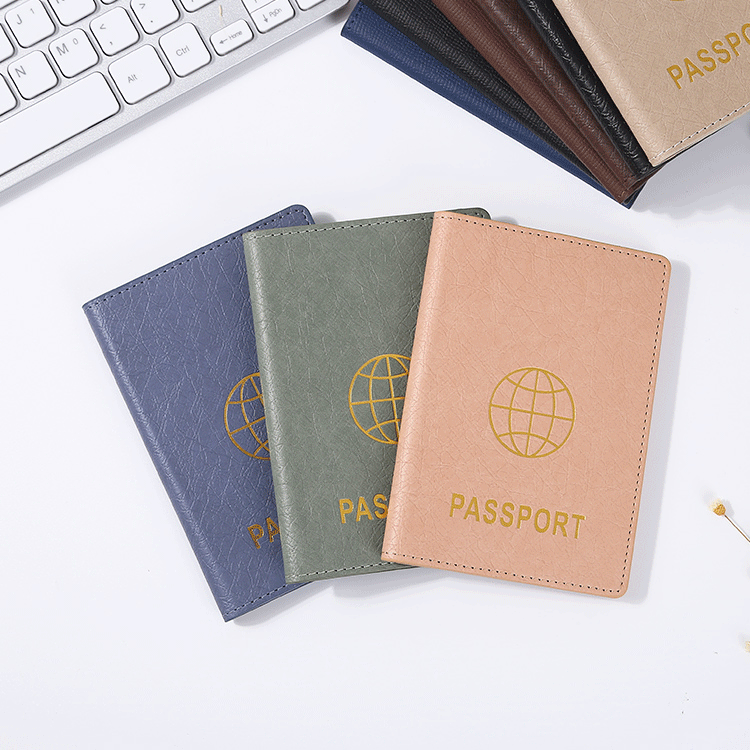 Multi-functional PU Leather Passport Holder Travel Wallet with Card Slots