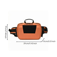 Wearable Hard-Shell Tackle Bag Zippered Waist Tackle Bag Long-Lasting Fishing Fanny Pack Lightweight for Anglers