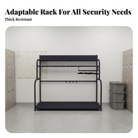 Security Equipment Stand Comprehensive Storage Riot Gear Rack Multi-Functional Design Police Gear Rack for First Responders, Guard Post, School