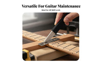 Abrasive-Coated Coated Fret Crowning File Professional Grade Double-Headed Fret File Long-Lasting for Hobbyists, Instrument Repair, Workshop