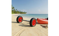 2 Pieces Kayak Trailer Wheels Puncture-Resistant Solid PU Beach Wheels