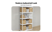 Rivet Shelving Easy Assembly Boltless Steel Shelving Sturdy Construction Boltless Storage Rack for Business Owners, Stockroom, Workshop, Laundry Room