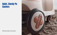 2-in-1 Pushchair & Ride-On Walker, Multifunctional, Music Steering Wheel, For Children, Home Playground