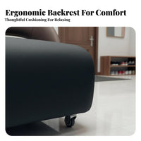 Light Luxury Design Low-Height Roller Seat 360-Degree Swivel Wheels Upholstered Caster Chair Comfortable Padding Rolling Stool Strong Load Capacity for Children, Seniors, Beauticians, Entryway, Living Room, Bedroom, Playroom