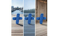 2 Pieces Long-Lasting Double Braided Nylon Dock Line Heavy Duty Dock Line with Spliced Eye Abrasion-Resistant Boat Rope with Spliced Eye Low-Stretch for Boaters, Sailors
