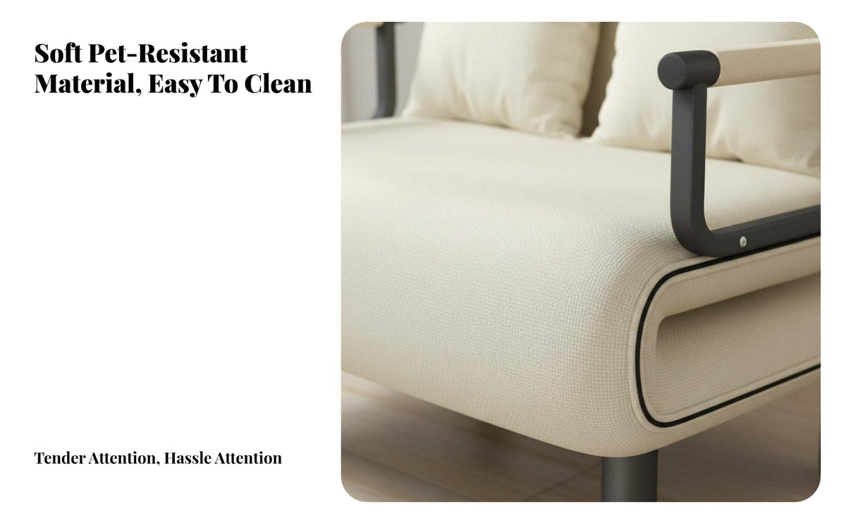 Double-PurposeUse Fold-pull-down Single Bed Space-Saving Pull-pull-down Single Bed Chair Multi-Functional changeable Seating Easily Converts for Apartment Dwellers, Students, indivitwo-in-single units, Small areas, Living Room, Balcony, Bedroom