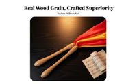 Large Size Red-Ribboned drum beater Traditional Design Soft-Tipped Beater Performance prepared Drum Mallet Sturdy Build for Percussionists, artists, Musicians, Cultural celebration, procession, Music Practice