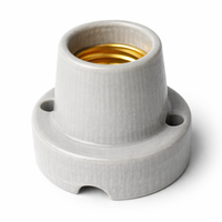 E27 Bulb Ceramic Lamp Holder for Heat Lamp and Terrarium Light, Heat Resistant up to 800°C E27 Lamp, 4A 250V Anti-Hot Reptile Heat Bulb Socket