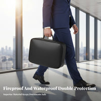 Fireproof Document Bag High Temperature Resistant Zippered Storage Case Large Capacity Portable Document for Trip Ers, Adults, Travel, Home, Car