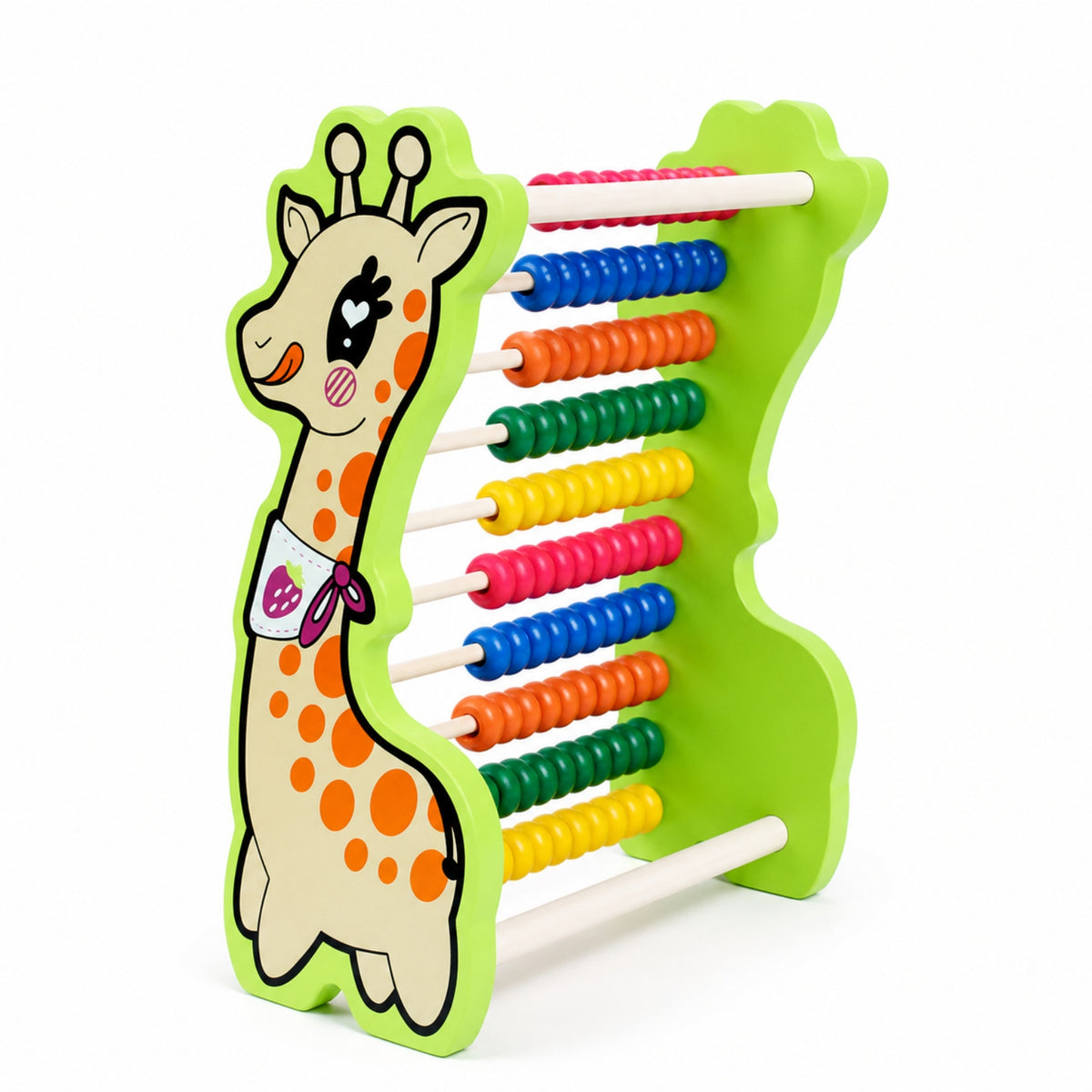 Wooden Abacus with Beads Colorful Wooden Counting Frame with Beads Bead Frame Hands-on Educational Toy Traditional