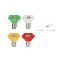 304 Stainless Steel 1/4 Inch Quick Connect Nozzle Tip Color Coded Car Wash Water Tip