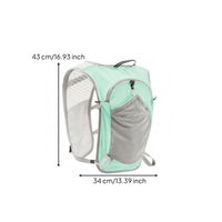 Lightweight Running Vest Backpack Reflective Strips Mesh Back Vest Backpack Zippered Pocket Athletic Pack Stretch Pockets for Hiking