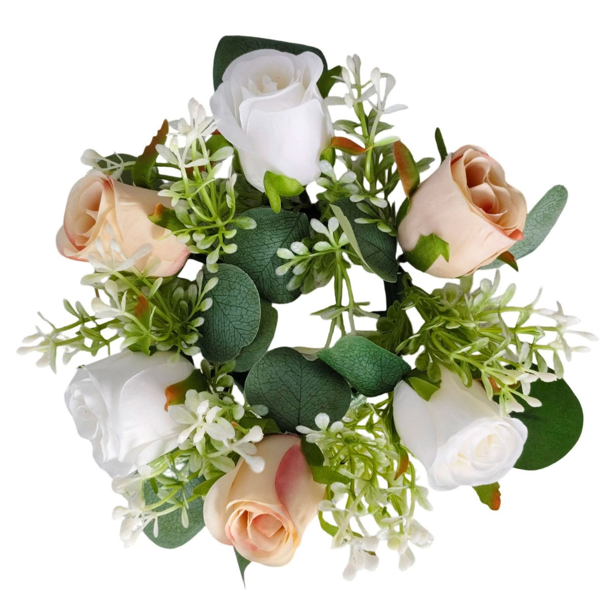 Eucalyptus Candle Circlet Lightweight Candle Circlet with Eucalyptus Table Centerpiece Wreath Natural Artificial Wreath Lifelike