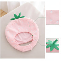 Soft Strawberry Hat Cute Strawberry Hat with Chin Strap Funny Headwear Novelty for Cosplayers, Cosplay, Costume Parties, Photo Shoots