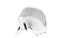 Piano Accordion Pearlescent Accordion with Straps Portable Musical Instrument for Students, Stage