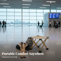 Compact Collapsible Four-leggedLeg Stool Lightweight Portable Seating Quick Folding Design Outdoor Equipment Sturdy Construction for Commuters, Travelers, Travel, Queueing, Picnics, Fishing