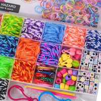 Beginner-Friendly Rubber Band Bracelet Kit Elastic Bracelet Making Kit with Loom Allall-Inclusive Toy Vibrant for Children, Beginners, Crafters, Home, Classroom