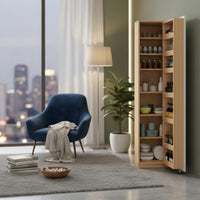 Multi-Shelf Snack Cabinet Large Capacity Food Storage Cabinet Modern Design Cupboard for Dining Room