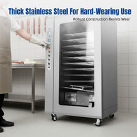 Commercial Electric Smoker Oven, Large Capacity Multi-Tier Roaster, Stainless Steel, for Meat, Sausage, Tofu, Smoked Chicken