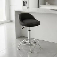 Round Padded Stool Top Wear-Resistant Round Bar Stool Seat Padded Chair Seat Replacement Easy Installation Furniture Part
