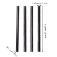 10 Pieces Hard Alloy 82 Mm Planer Blade Dark Metal Finish Carbide Planer Blade Narrow Rectangular Power Tool Part Wood Cutting