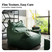 Foam-Filled Lounge Chair Lazy Sofa Highspine form-fitting seat Chair Nordic & design Indoor Seating for Students, Book Readers, Living Room, Bedroom, literary corner