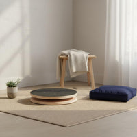 Wooden Waist Rotating Disc Portable Waist Rotator Board Includes Floor Protection Mat Core Twist Disc for Indoor