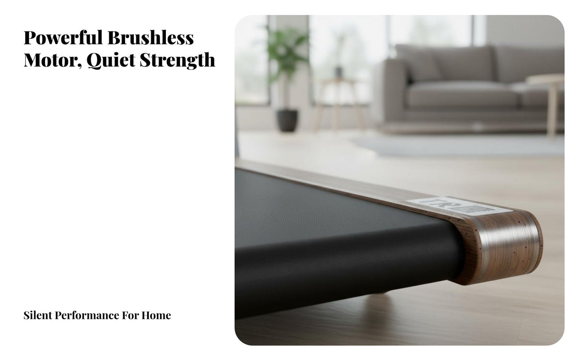 Space Saving Foldable Treadmill Quiet Operation Compact Home Treadmill Shock Absorption Foldable Walking Pad LED Display for Apartment, Office, Under Desk