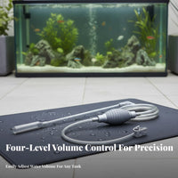 Siphon Vacuum Efficient Water Removal Controlled Drain Speed for Aquariums