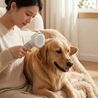 Dog Dryer Brush 2-in-1 Pet Hair Dryer with Brush Pet Grooming Blower Overheat Protection Adjustable Temperature for Dogs