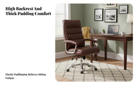 Adjustable Height Highspine managerial Chair Ergonomic Design Highspine Rolling Chair Padded Armrests Office Furniture robustDuty Base for managerials, Professionals, Remote Workers, Study Room, Working, Gaming Setup