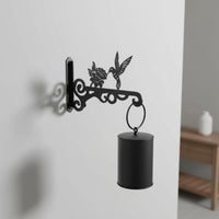Rustproof Hummingbird Plant Hanger Rust Resistant Hummingbird Wall Bracket Heavy Duty Metal Flower Bracket Multipurpose for Gardeners